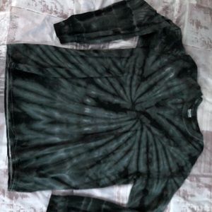 Medium long sleeve tie dye
